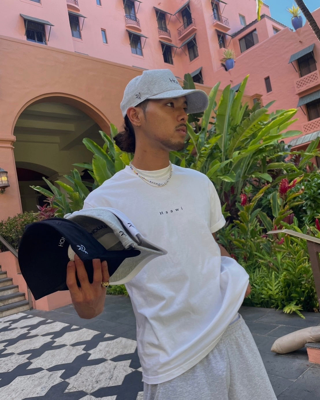 Sweat fabric Cap