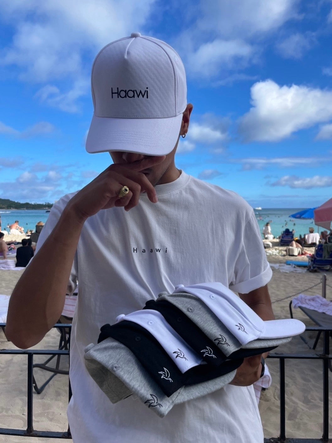 Sweat fabric Cap